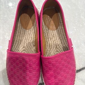 Gucci Pink Espadrille Shoes